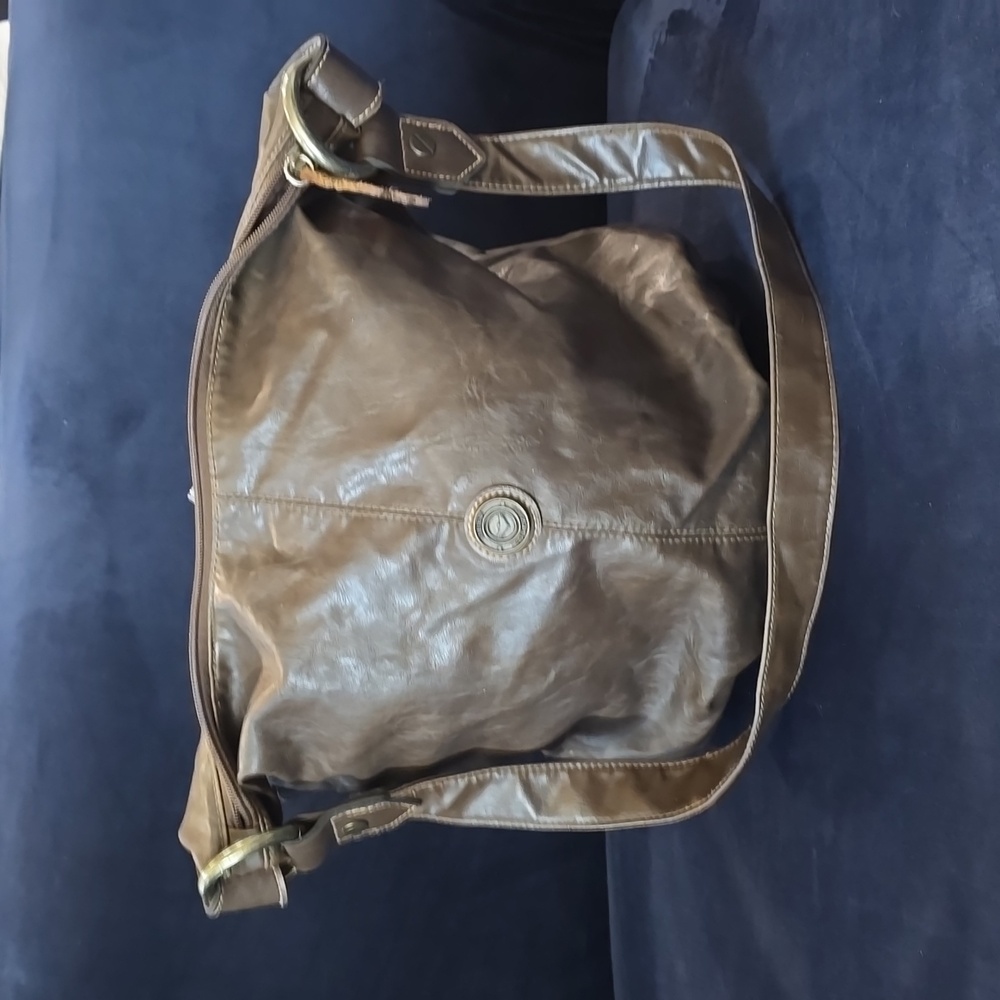 1980s Vintage Brown Leather Capezio 1887 Medium/Large Bucket Purse